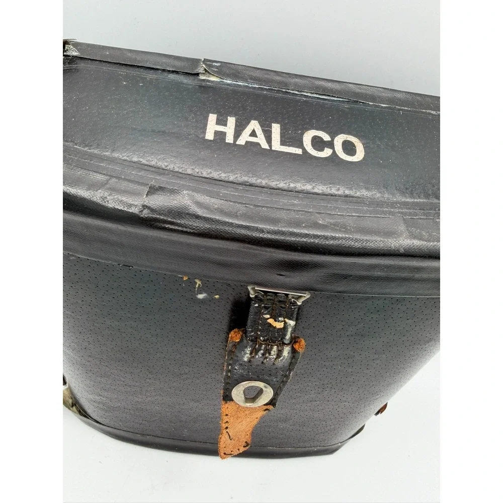 Vintage HALCO 7x50 Binoculars Coated Optics Field 7.1° w/ Case Japan Hazy Lens